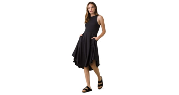 prAna Cozy Up Bayjour Dress - Womens, Black, S, 1968691-001-S