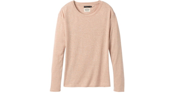 prAna Cozy Up Long Sleeve Tee - Women's, Champagne Heather, Small, W21202125-CWHT-S