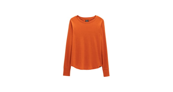 prAna Cozy Up Long Sleeve Tee - Women's, Fireside Heather, Large, 1971131-800-L