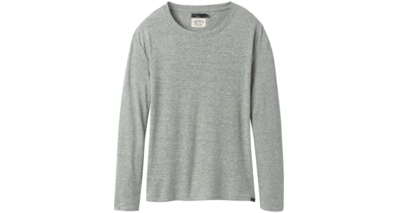 prAna Cozy Up Long Sleeve Tee - Women's, Heather Grey, Small, W21202125-HTGY-S