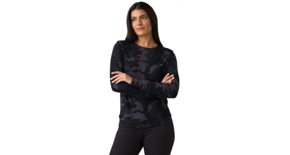 prAna Cozy Up Long Sleeve Tee - Womens, Nautical Camo, XS, 1971131-400-XS