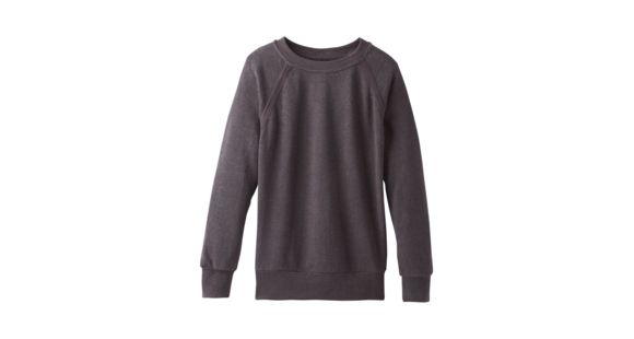 prAna Cozy Up Sweatshirt - Women's, Charcoal Heather, Large, W23180582-CCHT-L