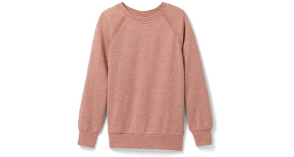 prAna Cozy Up Sweatshirt - Womens, Cloud Blush Heather, M, 1961311-650-M