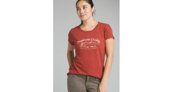 prAna Cozy Up T-shirt - Women's, Mulled Wine Heather, Small, W13180737-MWHT-S