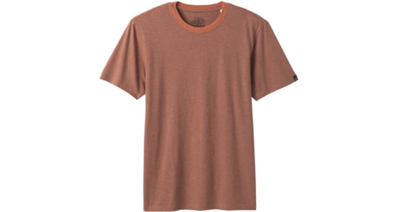 prAna Crew T-Shirt - Men's, Russet Stripe, Large, M1CREW114-RUST-L