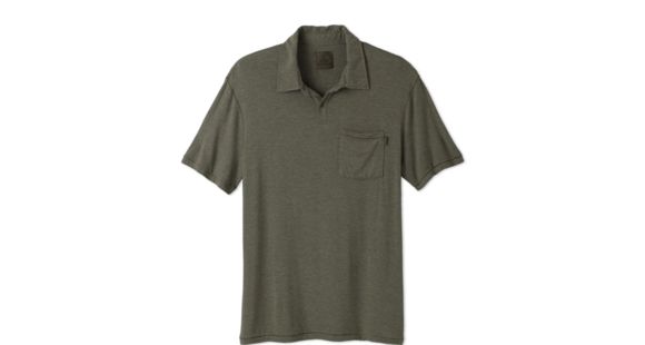 prAna Crosshatch Polo - Men's-X-Large-Fatigue