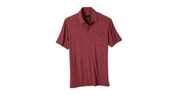 prAna Crosshatch Polo - Men's-Large-Tomato