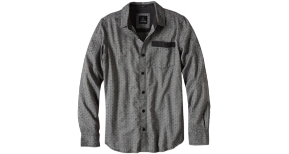prAna Dover Long Sleeve Shirt - Men's -Gravel-Large