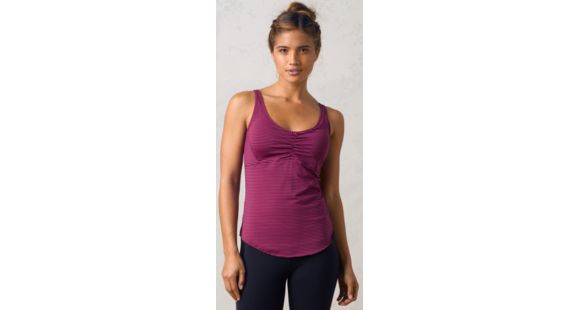 prAna Dreaming Top - Women's-Black Plum Stripe-Small