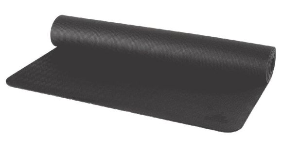 prAna E.C.O. Yoga Mat, Black, One Size, U6ECOS110-BLK-O/S