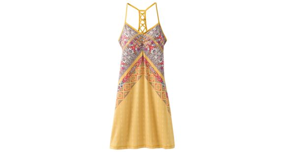 prAna Elixir Dress Women's, Marigold Marrakesh, Medium, W31180587-MGMA-M