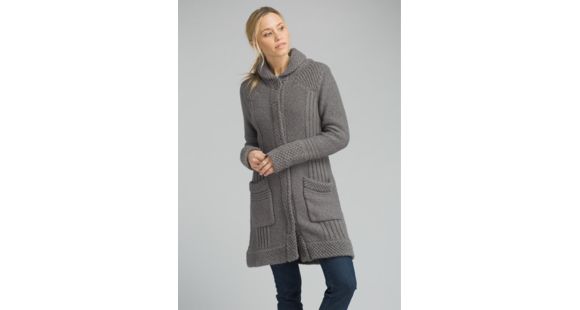 prAna ELong Sleevein Sweater Coat - Women's, Gravel, XSmall, W23180540-GRA-XS