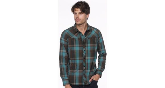 prAna Farley Long Sleeve Shirt - Men's-Dark Olive-Small