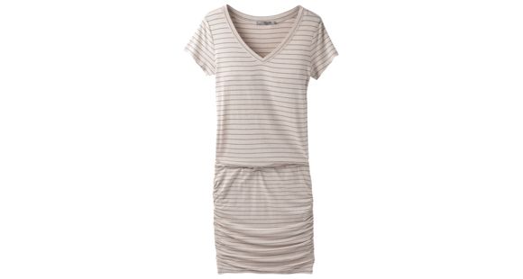 prAna Foundation Dress - Women's, Pebble Grey Heather Stripe, Small, W31180370 -064-S