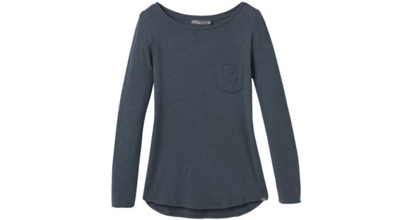 prAna Foundation Long Sleeve Tunic - Women's, Grey Blue Heather, Extra Small, W23170184-GBHT-XS