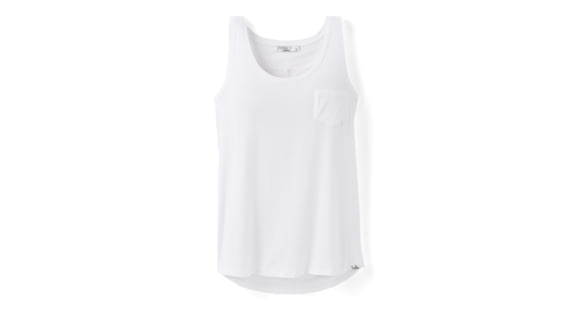 prAna Foundation Scoop Neck Tank - Womens, White, M, 1963751-100-M