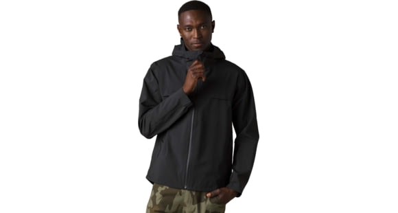 prAna Friction Rain Jacket - Mens, Black, L, 1967841-001-L