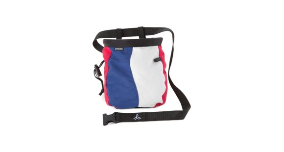prAna Geo Chalk Bag with Belt, One Size, Red White Blue, U6GEOS111-RWB-O/S