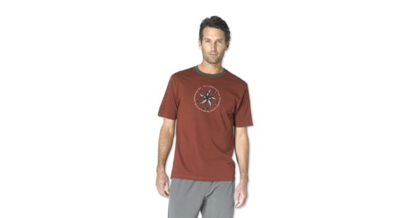 prAna Golden Fish Dri Balance T - Men's-Brick-Small