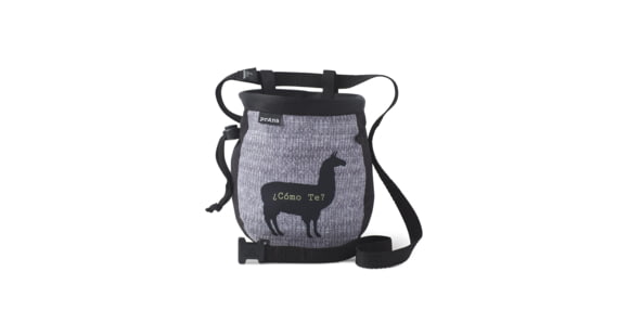 prAna Graphic Chalk Bag with Belt, Black Llama, One Size, U61171807-BKLL-O/S