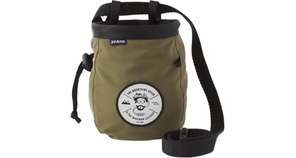 prAna Graphic Chalk Bag with Belt, Cargo Green, One Size, U61171807-CAGR-O/S