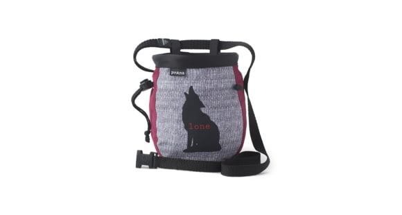prAna Graphic Chalk Bag with Belt, Lone Wolf, One Size, U61171807-LOWF-O/S