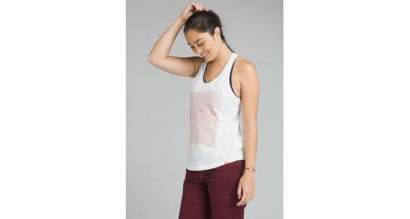 prAna Graphic Tank - Women's, White Heather, X-Large, W11170152-WTHT-XL