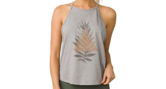 prAna Graphic You Tank Women's, Nature Up Heather Grey, Large, W11180718-NUHG-L