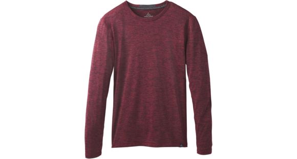 prAna Hardesty Long Sleeve Tee - Men's-Nocturnal Red-Medium