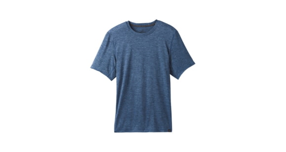 prAna Hardesty Short Sleeve Mens, Sunbleached Blue Stripe, Large, M11170402-SBBS-L