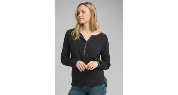 prAna Hensley Long Sleeve T-Shirt - Women's, Charcoal, Small, W23180532-CHR-S