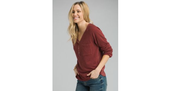 prAna Hensley Long Sleeve T-Shirt - Women's, Mulled Wine, X-Large, W23180532-MUWI-XL