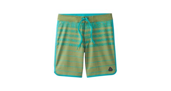 prAna High Seas Short Mens, Green Field Stripe, 33, M3HSEA116-GRFX-33