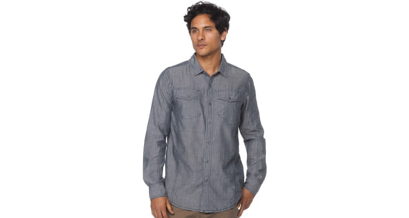 prAna Hollis Slim Shirt - Men's-Indigo-X-Large