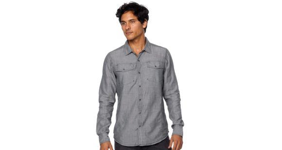 prAna Hollis Slim Shirt - Men's-Pewter-Large