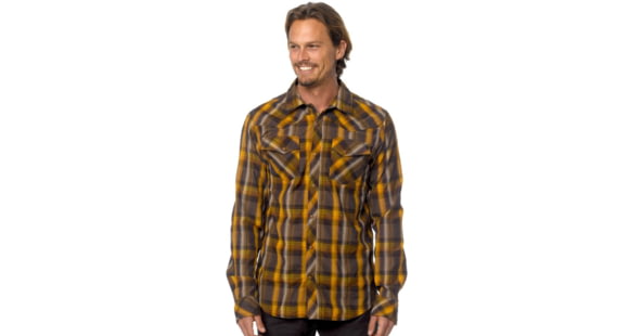 prAna Holstad Long Sleeve Shirt - Men's-Brown-X-Large