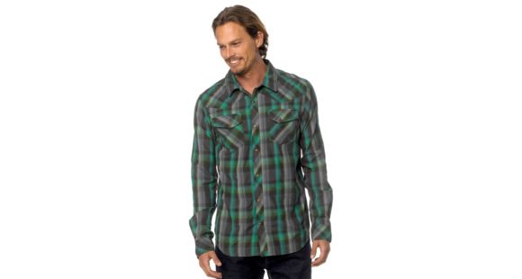 prAna Holstad Long Sleeve Shirt - Men's-Dark Olive-Medium