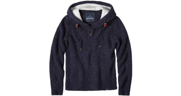 prAna Hooded Henley Sweater - Men's -Nautical-Medium