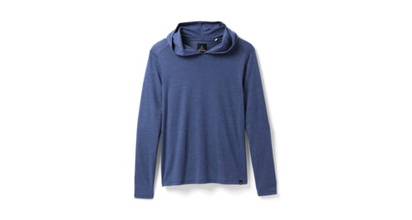 prAna Hooded T-Shirt, Charcoal Heather, Small, 1965541-003-ST-S