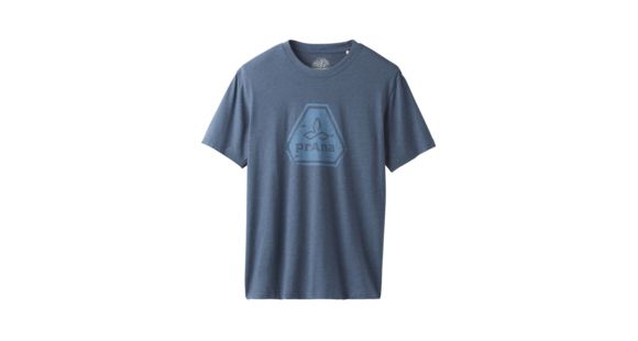 prAna Icon Short Sleeve T-Shirt, Denim Heather, XXLarge, M11191468 -479-XXL
