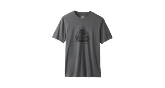 prAna Icon Short Sleeve T-Shirt, Charcoal Heather, XSmall, M11191468 -011-XS