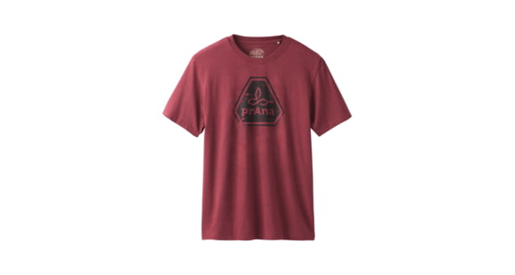 prAna Icon Short Sleeve T-Shirt, Rusted Roof Heather, XXLarge, M11191468 -612-XXL