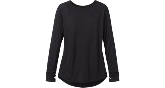 prAna Iselle Long Sleeve Tee - Women's, Black, Extra Large, W21190655-BLK-XL