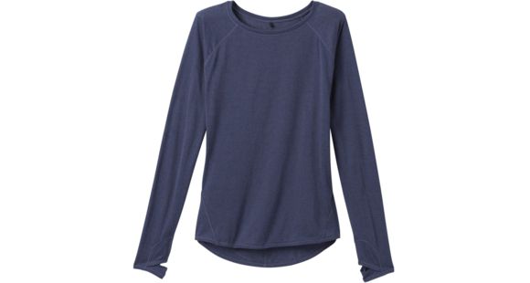 prAna Iselle Long Sleeve Tee - Women's, Midnight Dew, Medium, W21190655-MNDW-M