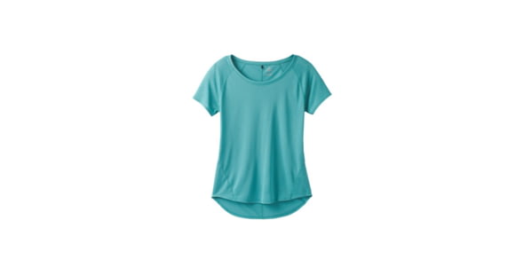 prAna Iselle Short Sleeve Tee, Lagoon Blue, XLarge, W11190667 -427-XL