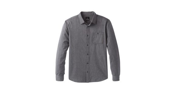 prAna Jaffra Long Sleeve Shirt, Granite, XXLarge, M21191481 -022-XXL