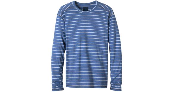 prAna Keller Long Sleeve Crew - Men's-Cobalt Blue-Large