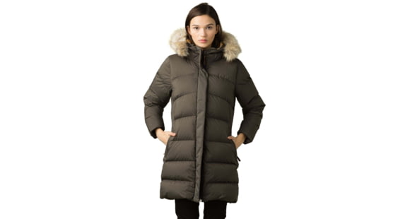 prAna Kromata Long Jacket, Black Olive, Small, 1962281-301-S