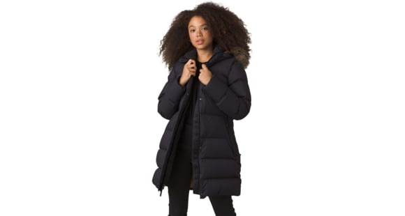 prAna Kromata Long Jacket, Black, Large, 1962281-001-L