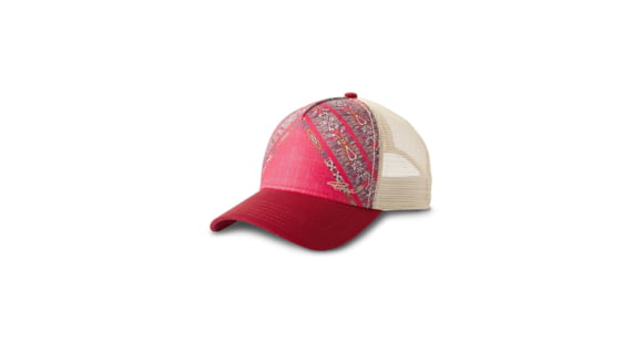 prAna La Viva Trucker Hat, Carmine Pink Marrakesh, One Size, U5VIVA115-CPMA-O/S